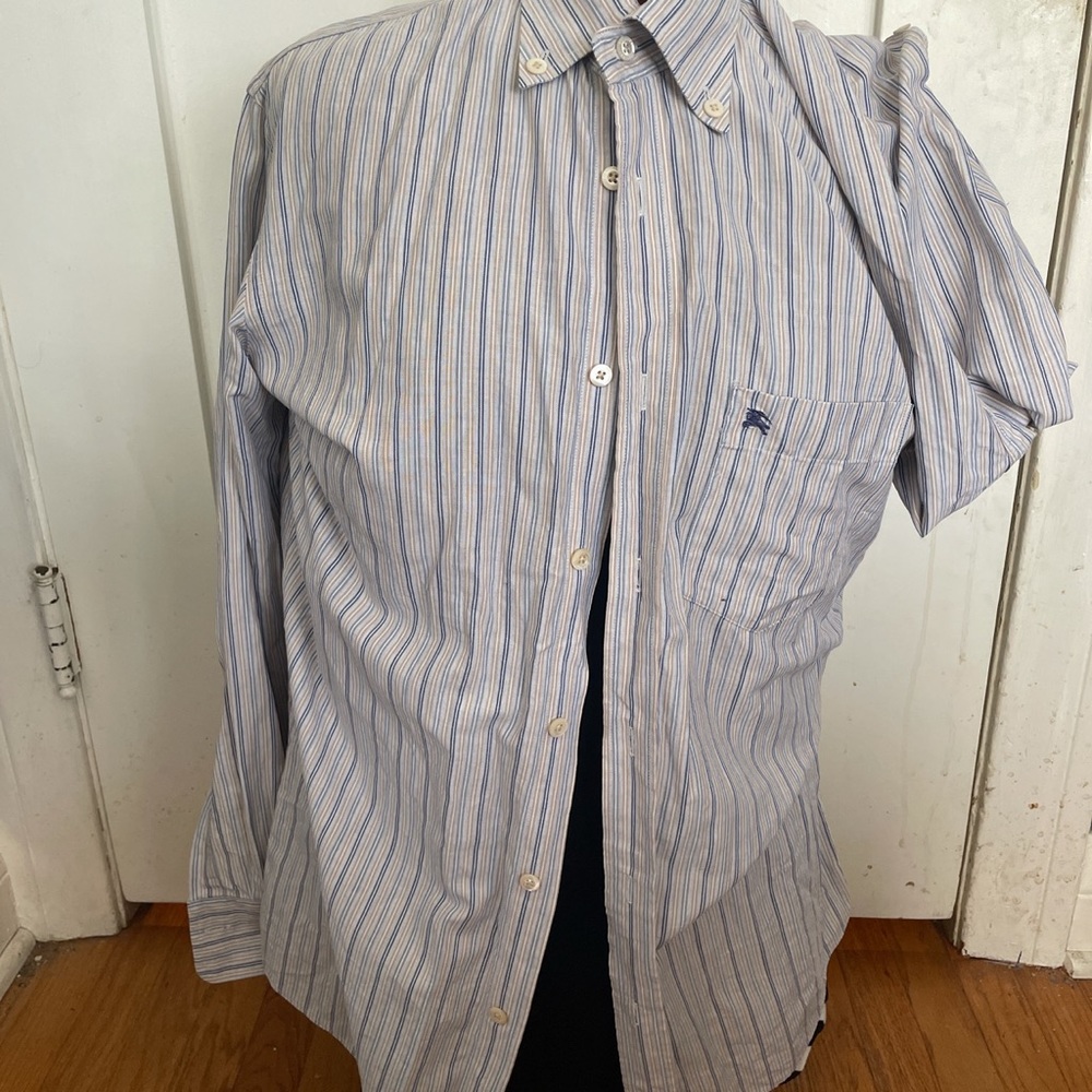 Vintage Authentic Burberry London Button Up Shirt Size Medium